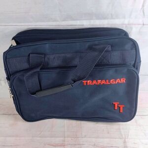 Trafalgar Navy Blue Travel Duffle Bag with‎ Red TT Logo